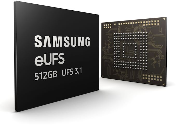 <b>Samsung Begins Mass Production of 512 GB eUFS 3.1 Storage: Up to 2.1 GB/s</b>
